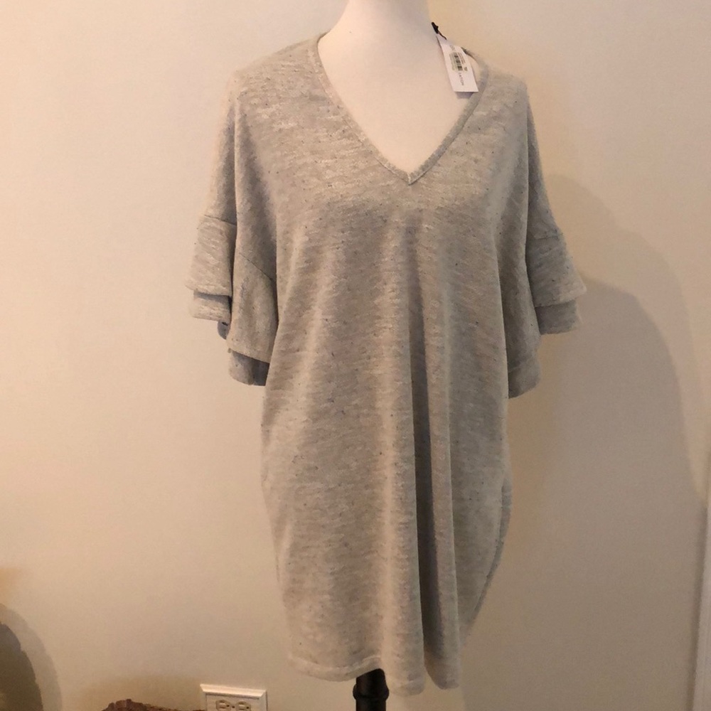BCBG Ruffled Sleeve Dress